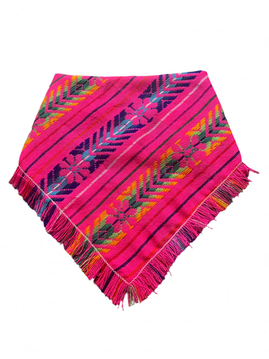 VIVA LA PUP PINK FRINGE SNAP-0N BANDANA